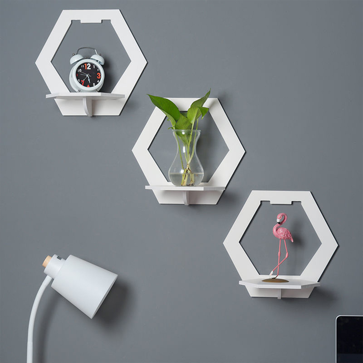 Home Bar Shelf - 3Pcs Wall Organizer Wall Shelf Set
