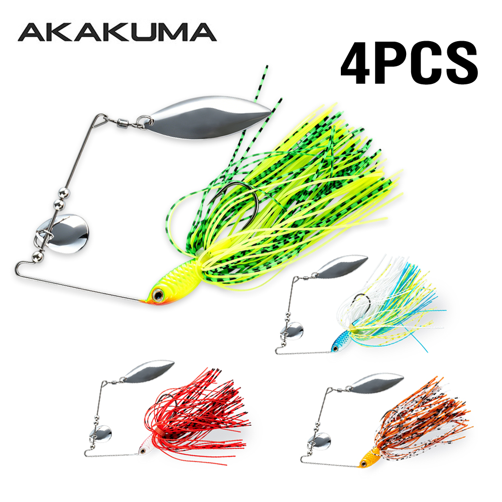 Jigger Double Sided - 4pcs 18g Spinnerbait Fishing Lure Double