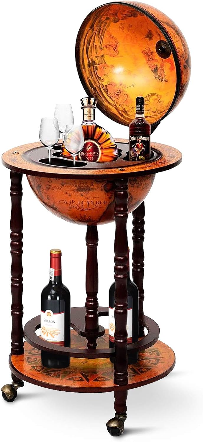 Home Bar And Cabinet - Globe Bar Cart Liquor Bar Cabinet