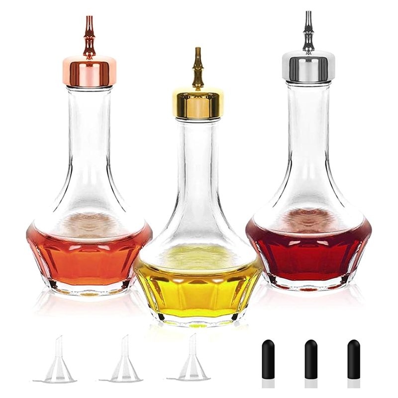 Bitters Bottle Set - A04G-Bitters Bottle Set Of 3-1.7Oz/50Ml Dasher