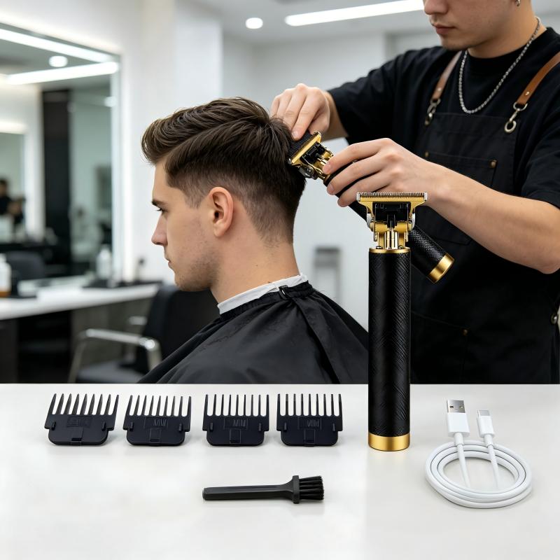 Home Barbershop - Textured Cordless Hair Trimmer USB Recharge