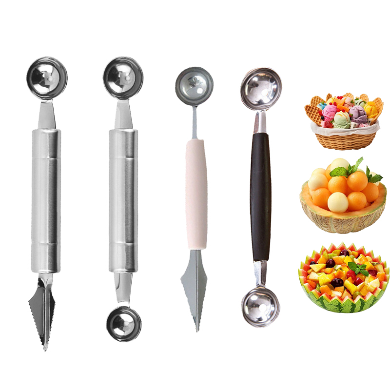 Ice Pick Pick - ﻿Fruit Scoop Dual-head Fruit Ball Carving