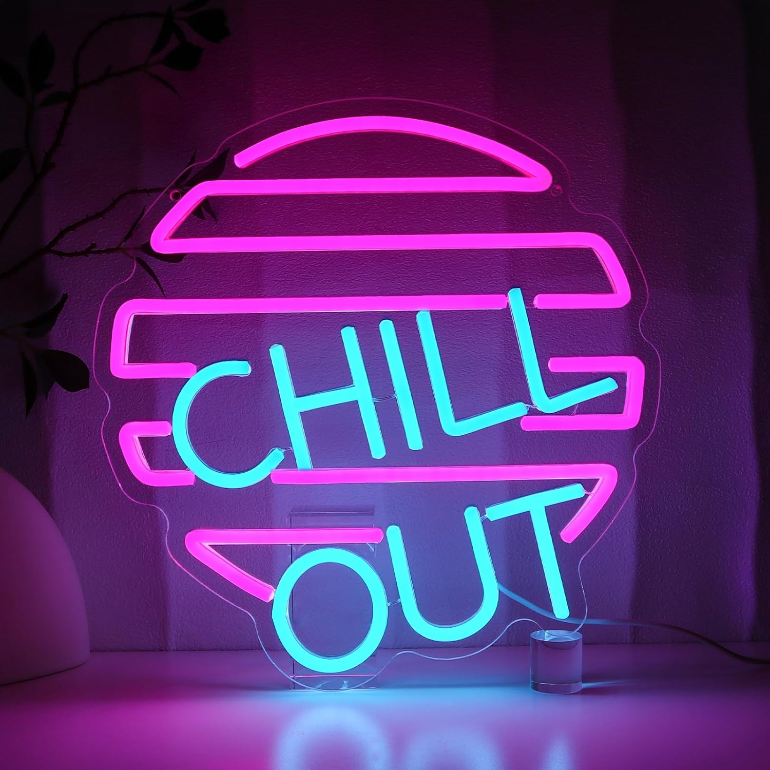 Home Bar Lounge - Chill Out Neon Sign for Wall