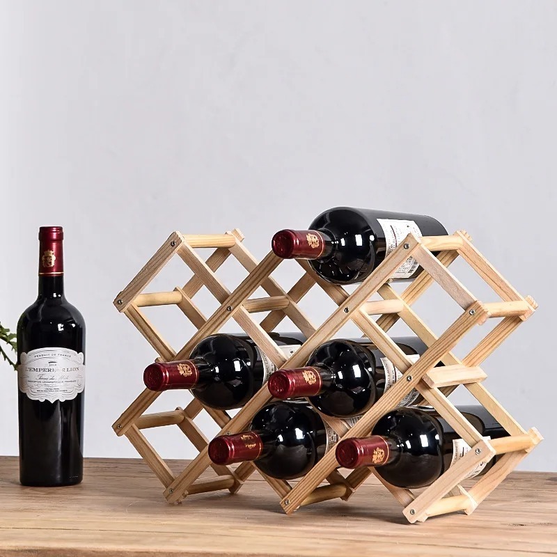 Home Bar And Cabinet - Stackable Wine Storage Shelves 3, 5,