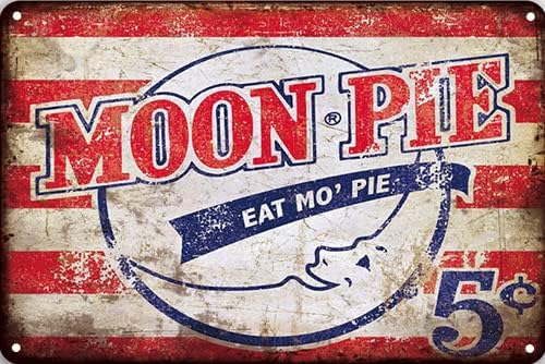 CN-Tin Sign Food Moonpie Eat D - огляд і ціна Home Bar Lounge