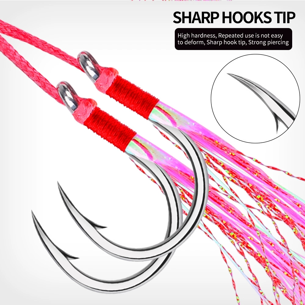 5Pairs Double Barbed Assist Ho - огляд і ціна Jigger Double Sided