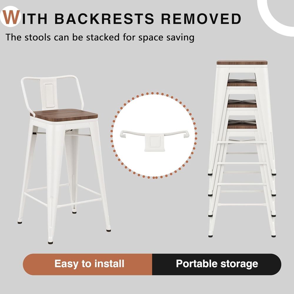 26 Inch Bar Stools Set o 4 Ind - огляд і ціна Home Bar And Counter