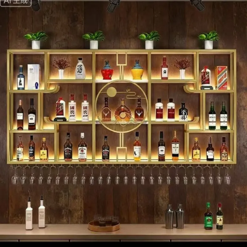 Industrial Wrought Iron Wall M - огляд і ціна Home Bar And Cabinet