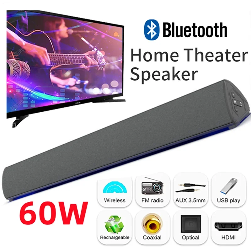 60W Wireless TV PC Soundbar Bl - огляд і ціна Home Bar And Theater