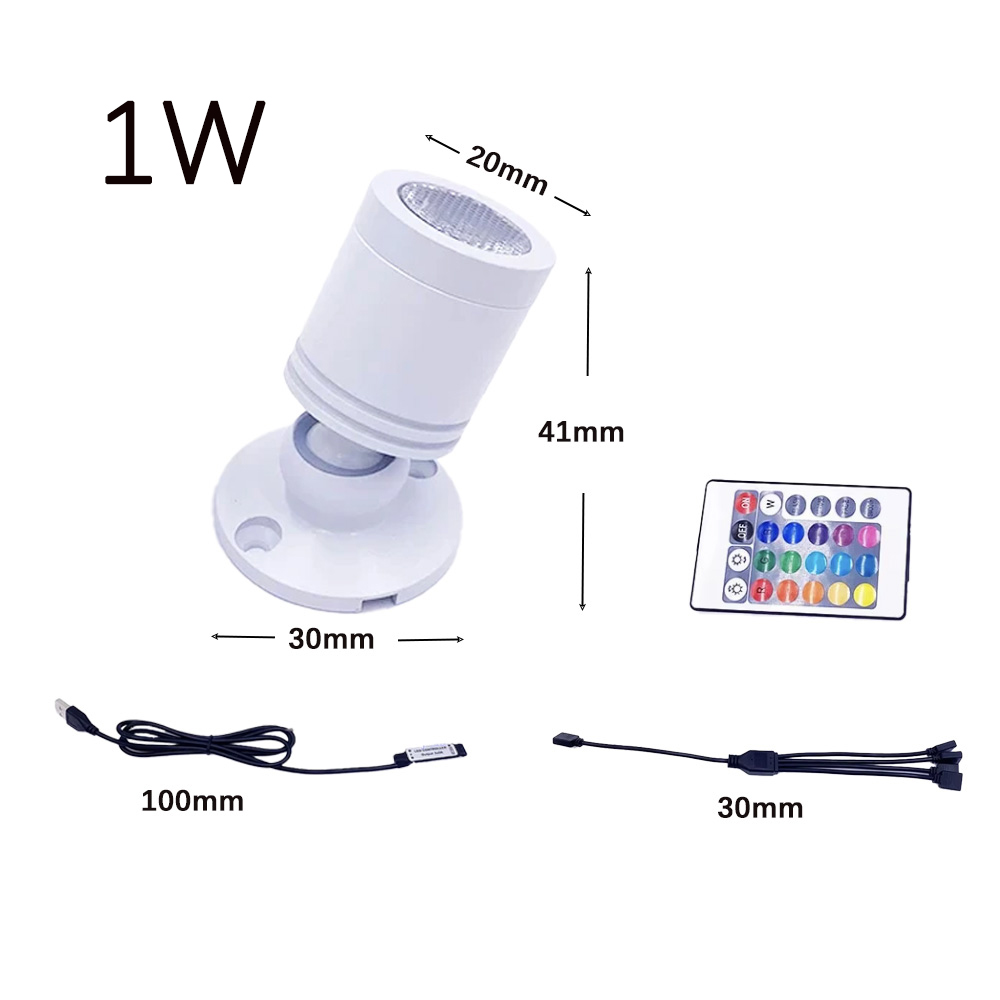 USB 5V RGB Mini LED Spotlight  - огляд і ціна Home Bar And Counter