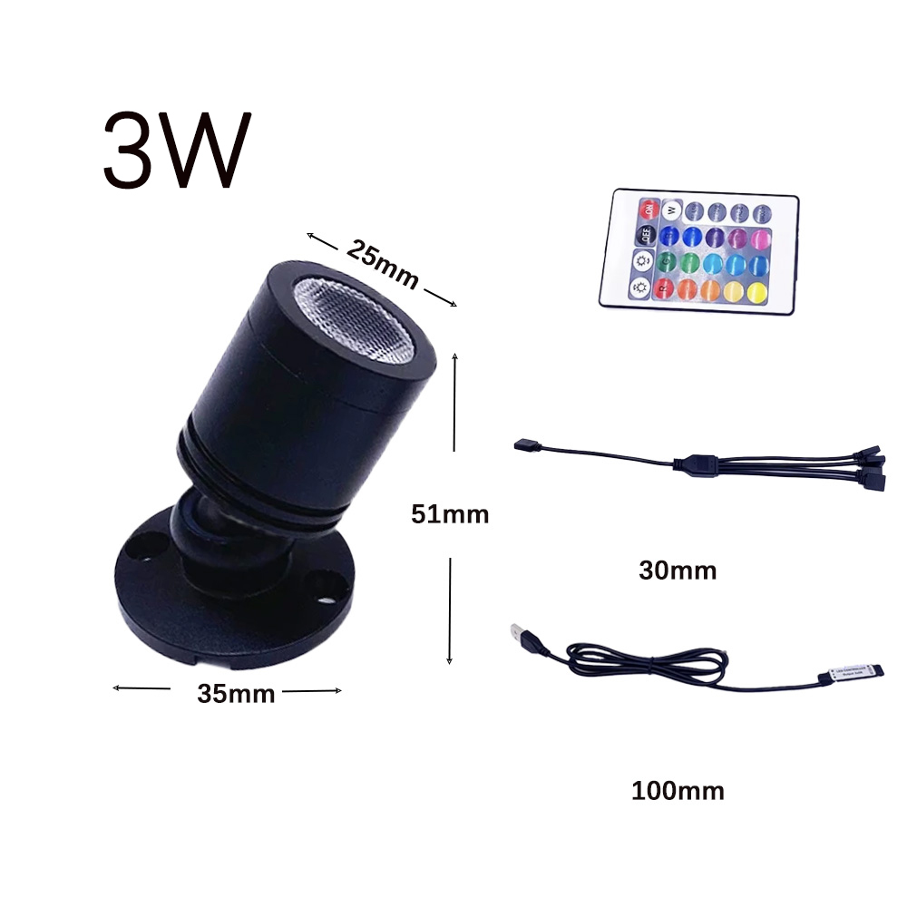 USB 5V RGB Mini LED Spotlight  - огляд і ціна Home Bar And Counter