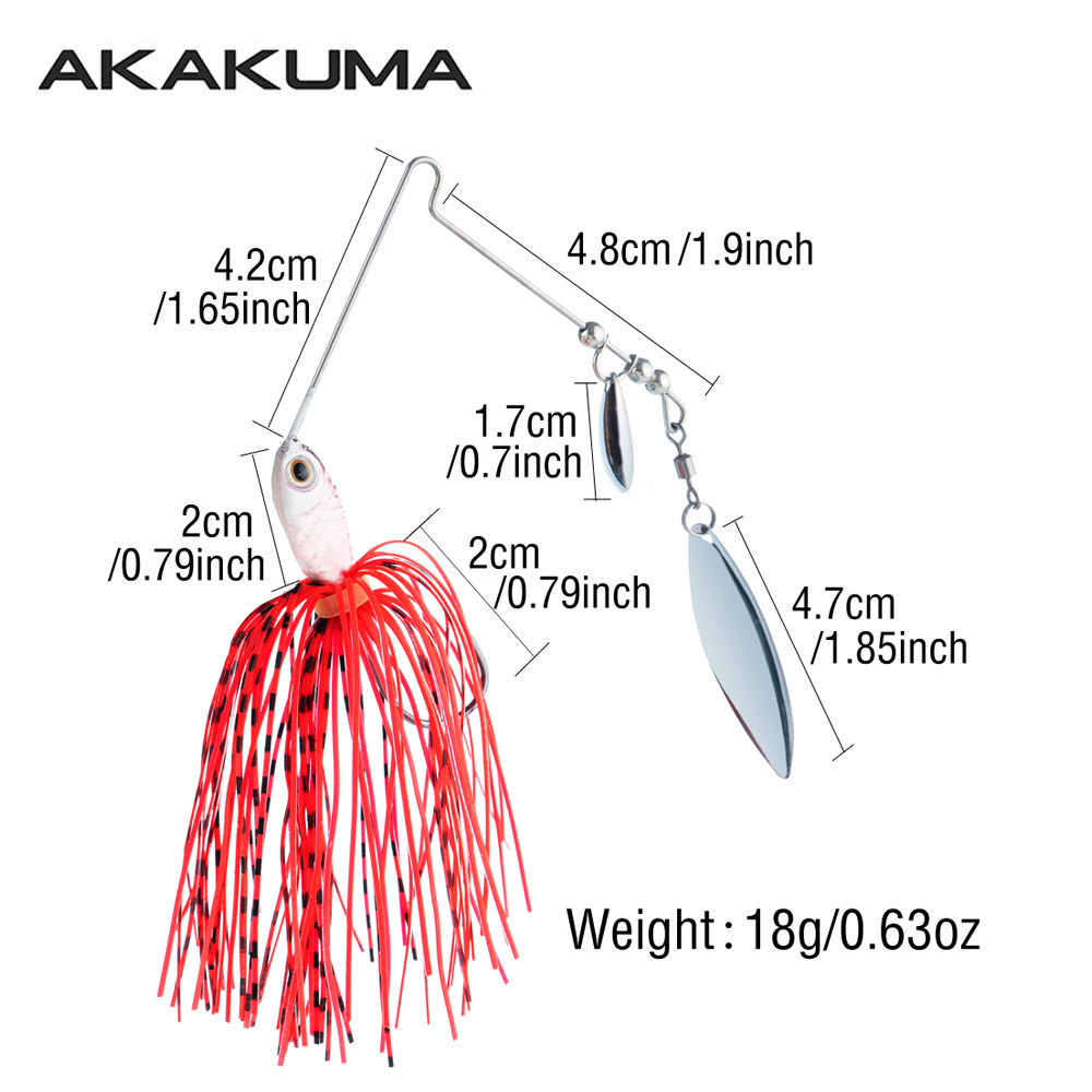 4pcs 18g Spinnerbait Fishing L - огляд і ціна Jigger Double Sided