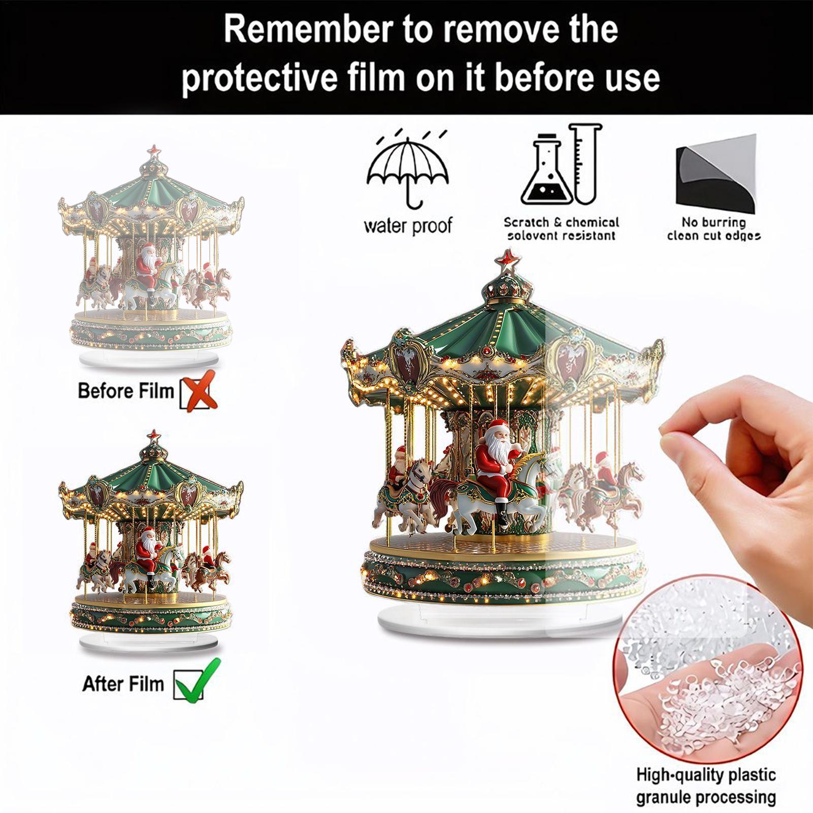 Christmas Carousel Acrylic 2D  - огляд і ціна Home Bar Shelf