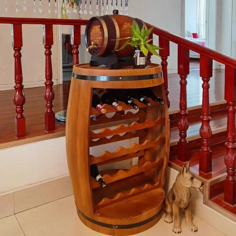 Solid Wood Wine Rack Oak Barre - огляд і ціна Home Bar Shelves