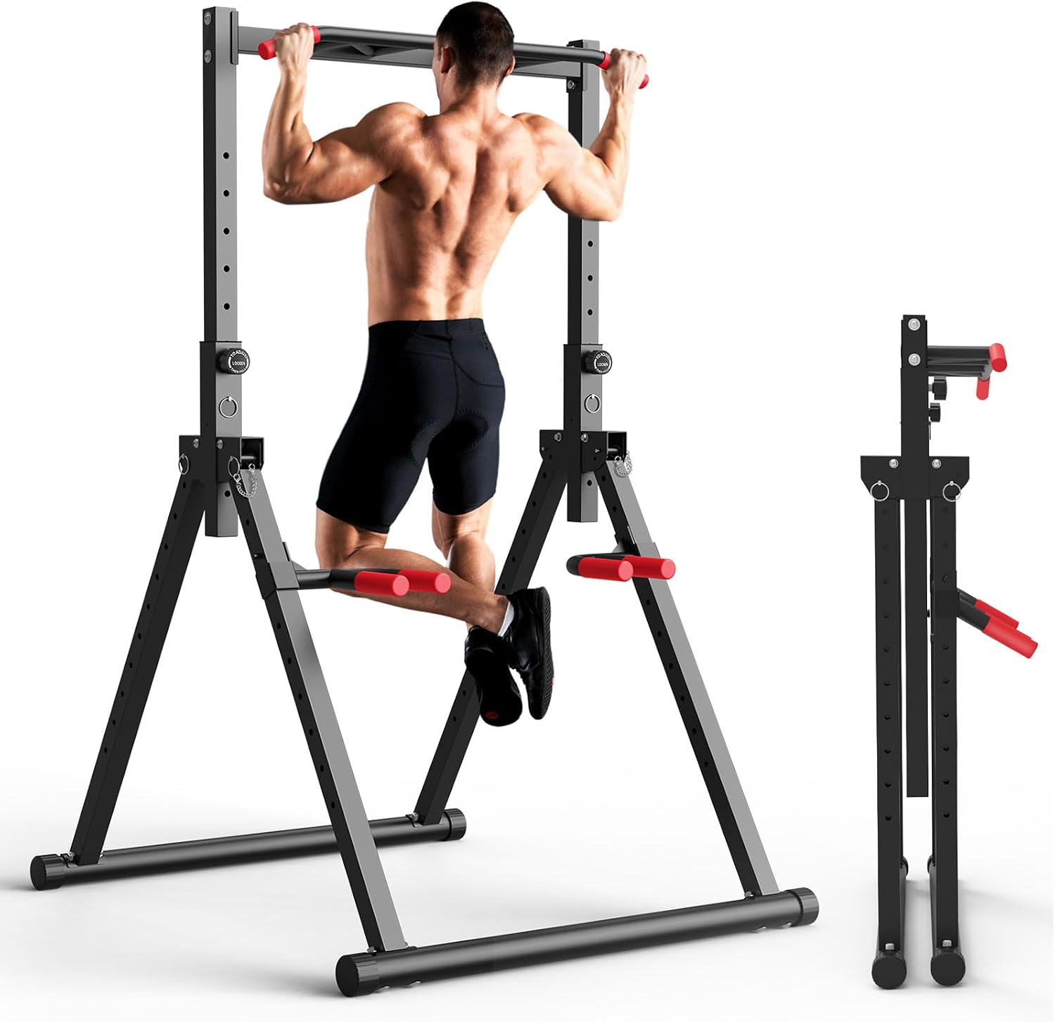 Foldable Power Tower Dip Stati - огляд і ціна Home Bar Stand