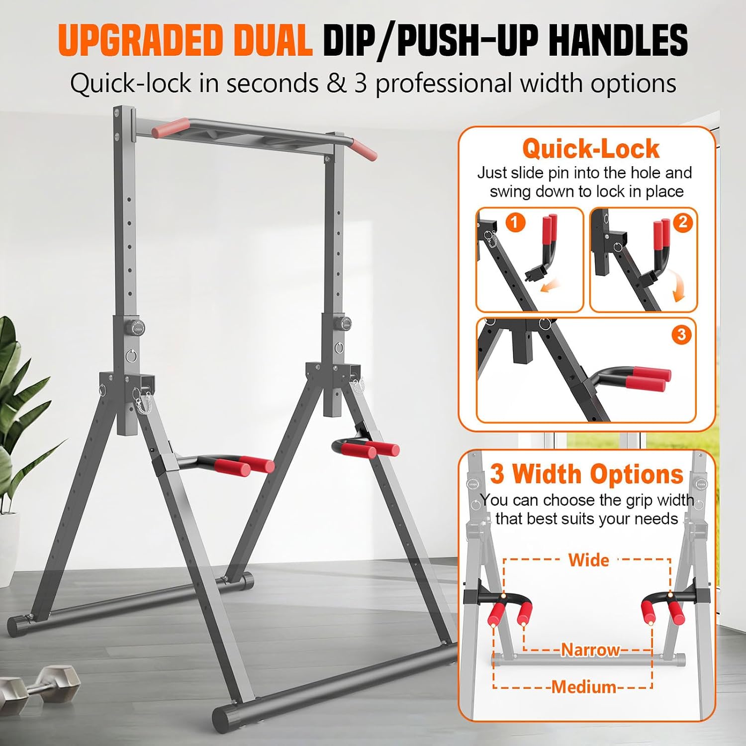 Foldable Power Tower Dip Stati - огляд і ціна Home Bar Stand