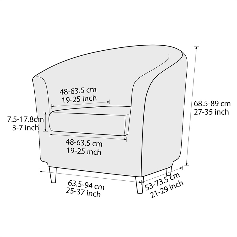 Solid Color Club Armchair Cove - огляд і ціна Home Bar Lounge