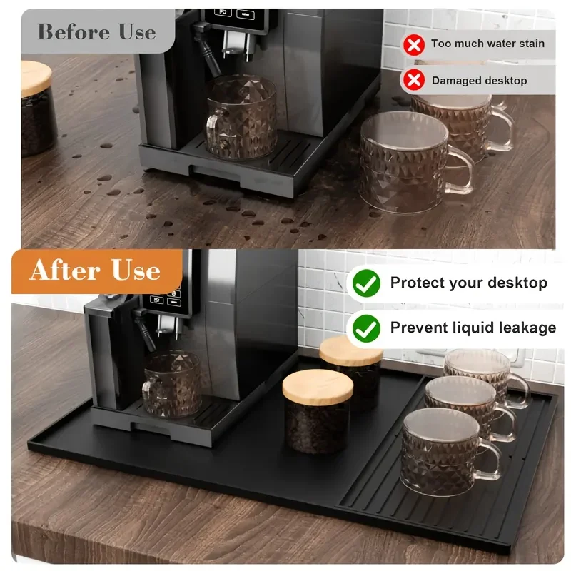 2-in-1 Silicone Coffee Bar Mat - огляд і ціна Home Bar And Counter