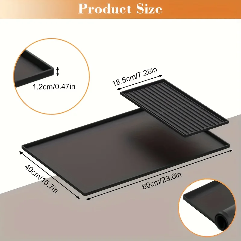 2-in-1 Silicone Coffee Bar Mat - огляд і ціна Home Bar And Counter