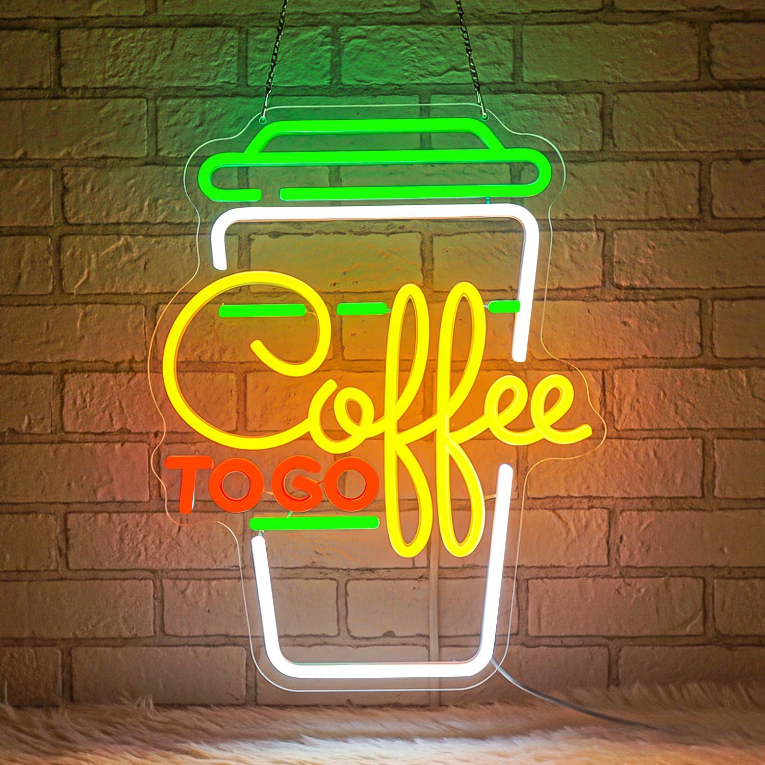 Coffee Neon Sign USB Dimmable  - огляд і ціна Home Bar Signs