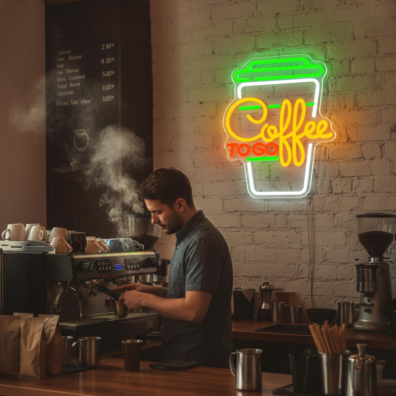 Coffee Neon Sign USB Dimmable  - огляд і ціна Home Bar Signs