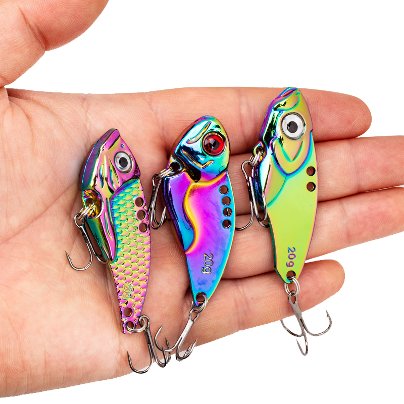 3PCS Metal Colorful VIB Lure 5 - огляд і ціна Jigger Double Sided