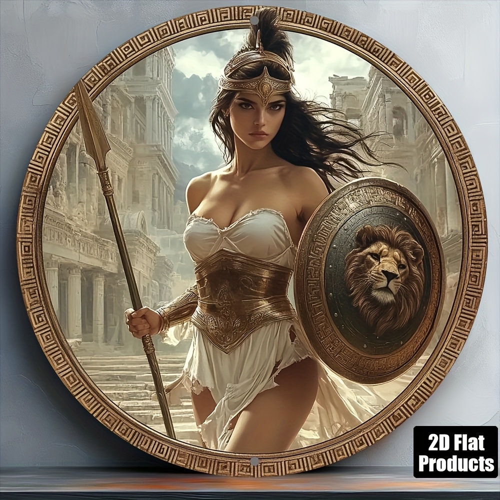 Vintage Greek Warrior Round Al - огляд і ціна Home Bar Cafe