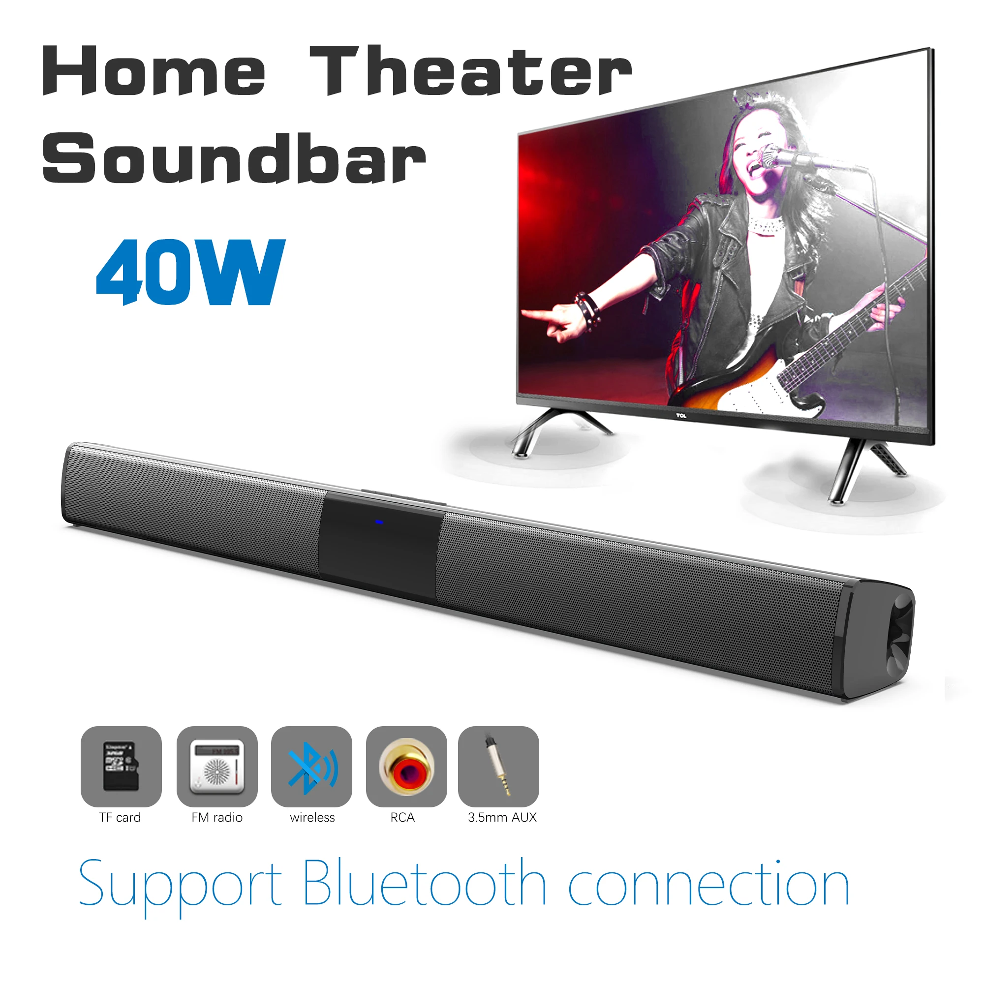 40W High Power Soundbar for TV - огляд і ціна Home Bar And Theater