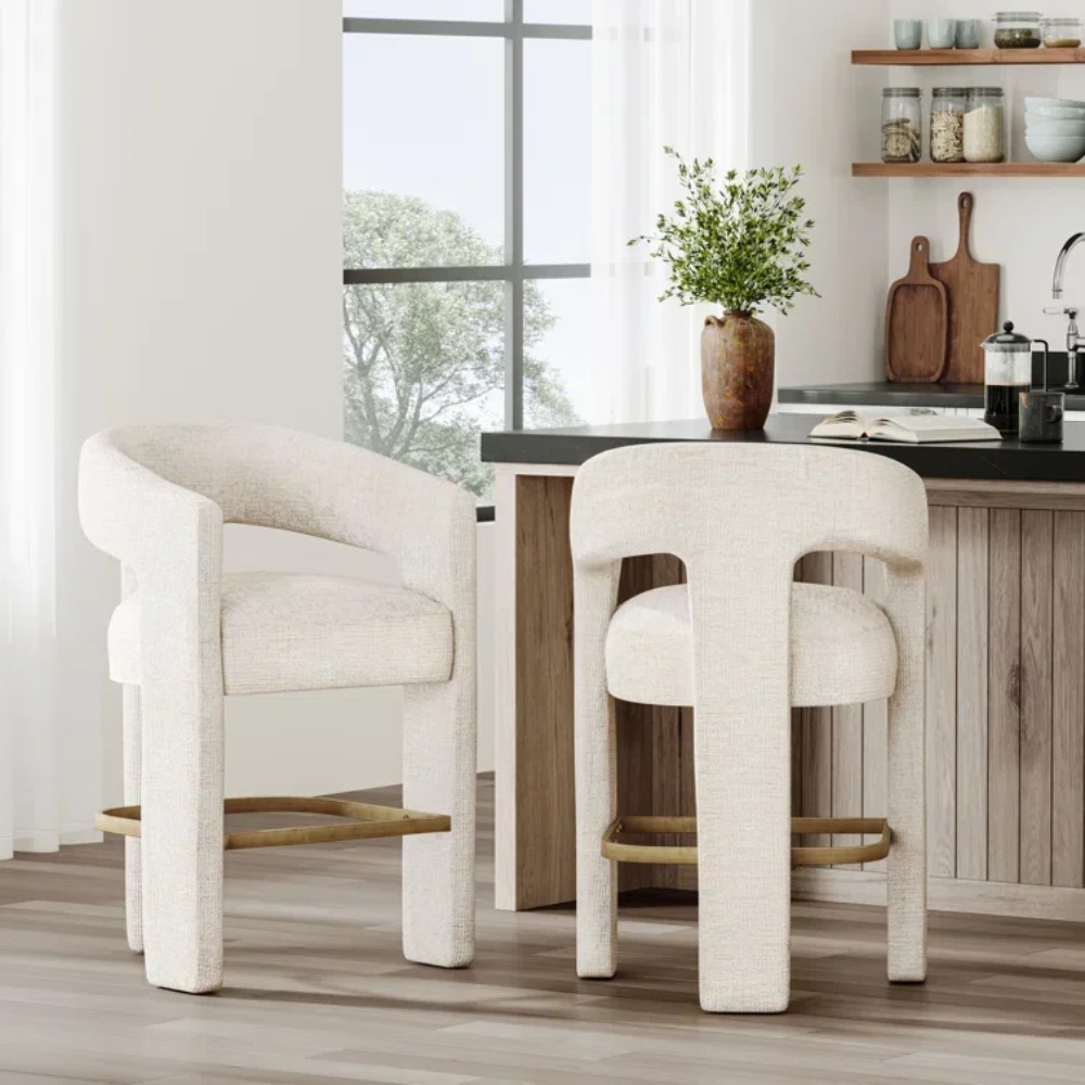 Modern Upholstered Counter Sto - огляд і ціна Home Bar And Counter