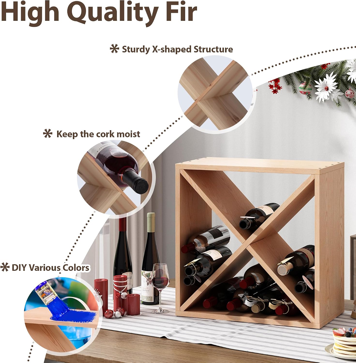 96 Bottle Wine Rack Countertop - огляд і ціна Home Bar Shelf