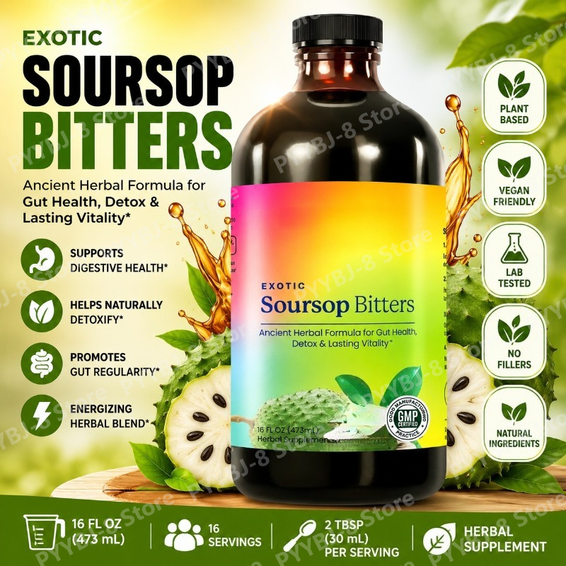 Soursop Bitters Drops Liquid 4 - огляд і ціна Bitters Bottle Set