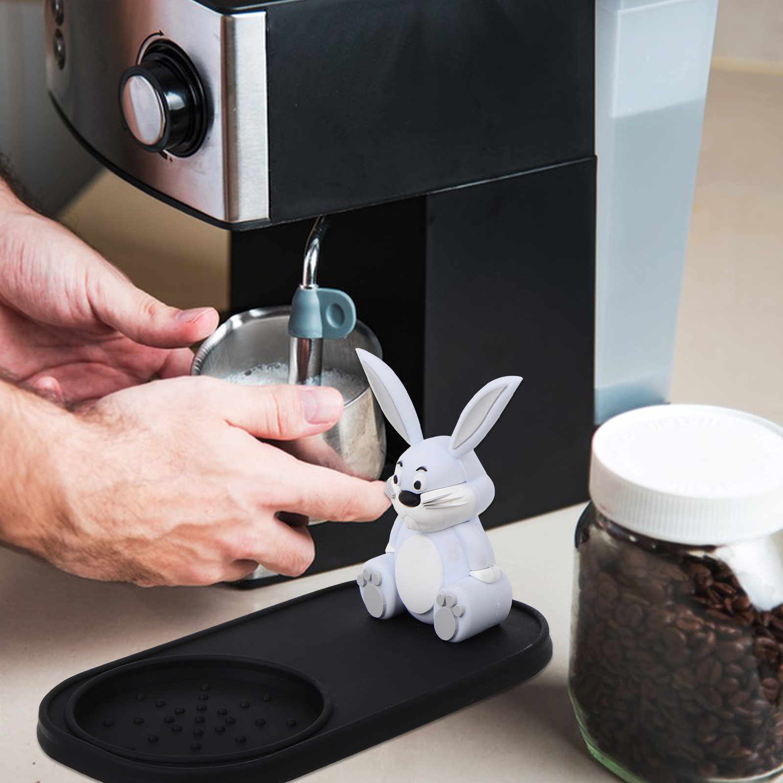 Bunny Pattern Espresso Tamping - огляд і ціна Home Bar And Counter