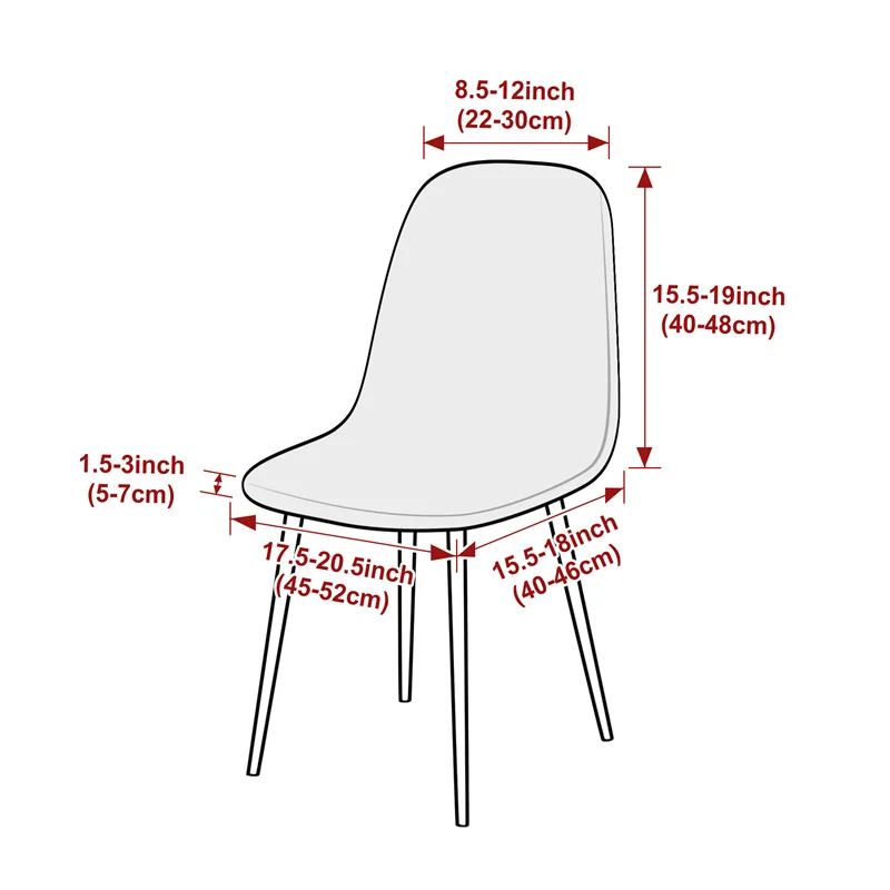 1PC Jacqaurd Shell Chair Cover - огляд і ціна Home Bar Lounge