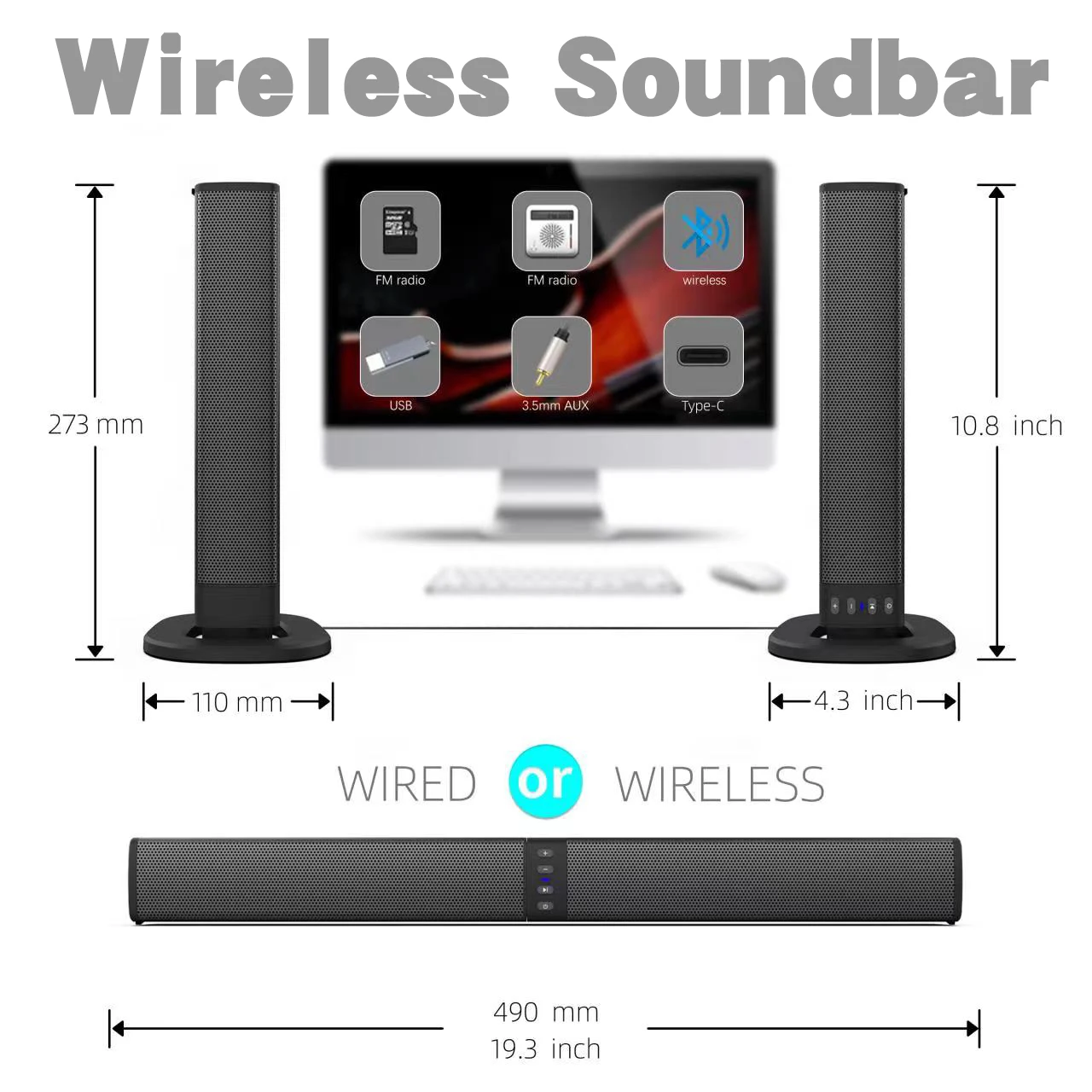 Wireless Bluetooth TV Sound Ba - огляд і ціна Home Bar And Theater